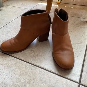 TOMS Tan Ankle Booties